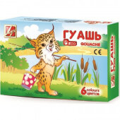 Гуашь 6цв.,Луч Zoo,банка 15 мл