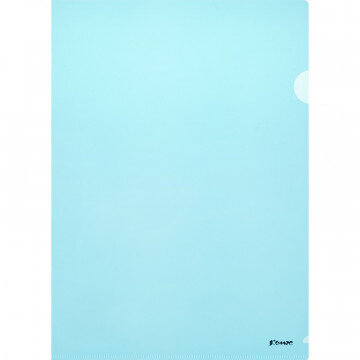 Папка уголок 180 мкмЭлементари, синий 10шт/уп Россия