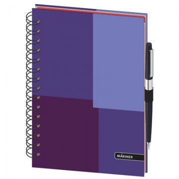 Бизнес-тетрадь RegularА5,120л,148х205,3 разд,резин под руч, кл,фиол0001