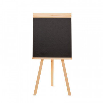Доска - мольберт меловая (грифельная) Attache 42х45см, черная, h 90см