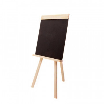 Доска - мольберт меловая (грифельная) Attache 42х45см, черная, h 90см