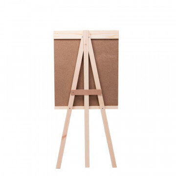 Доска - мольберт меловая (грифельная) Attache 42х45см, черная, h 90см