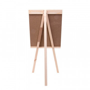 Доска - мольберт меловая (грифельная) Attache 42х45см, черная, h 90см