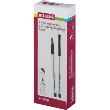 Ручка шариковая Attache Expert с манжеткой, маслян, черн. стерж. Ручка шариковая Attache Expert с манжеткой, маслян, черн. стерж.