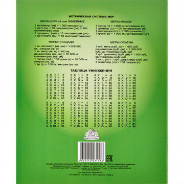 Тетрадь школьная А5,12л,клетка Однотонная.Интенсив зеленая ТШ12К9514