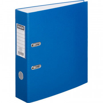 Папка-регистратор ,80 мм Элементари , синий Экономи, б/мет уголков