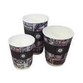 Стакан одноразовый бум двухслойный d-90мм 300мл Cafe Noir DW12 25шт/уп