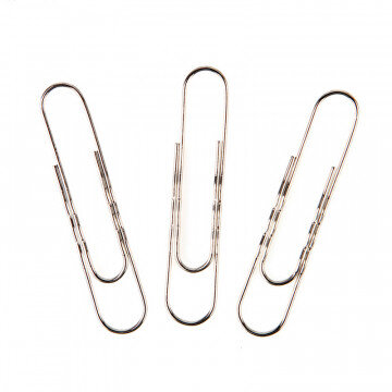 Скрепки Attache, 78 мм ,гофрированные никелированные 30 шт.в пласт.уп