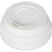 Крышка для стакана пластиковая D=62мм, белый,100шт./уп.