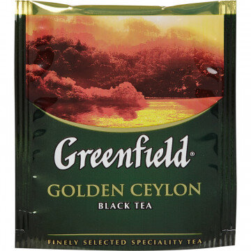 Чай Greenfield Golden Ceylon черный фольгир.100пак/уп 0581-09 Чай Greenfield Golden Ceylon черный фольгир.100пак/уп 0581-09