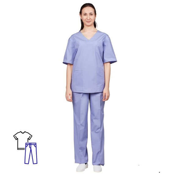Костюм медицинский лавандовый м15-КБР (р.48-50) р.158-164 Костюм медицинский лавандовый м15-КБР (р.48-50) р.158-164