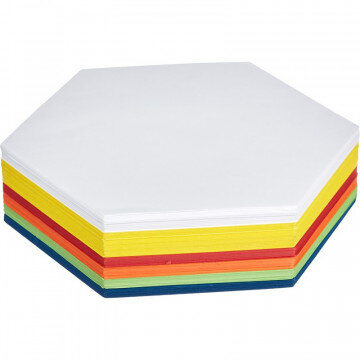 Карты модерационные шестиугольник 250 листов