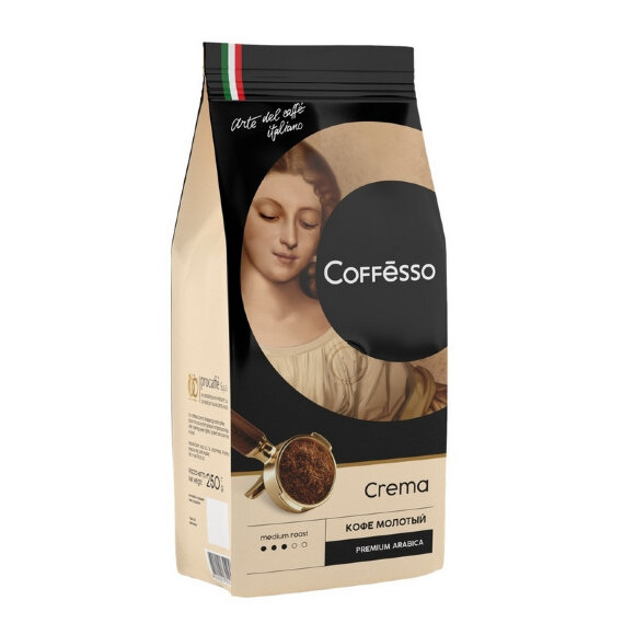 Кофе Coffesso Crema молотый, 250г 15184 Кофе Coffesso Crema молотый, 250г 15184
