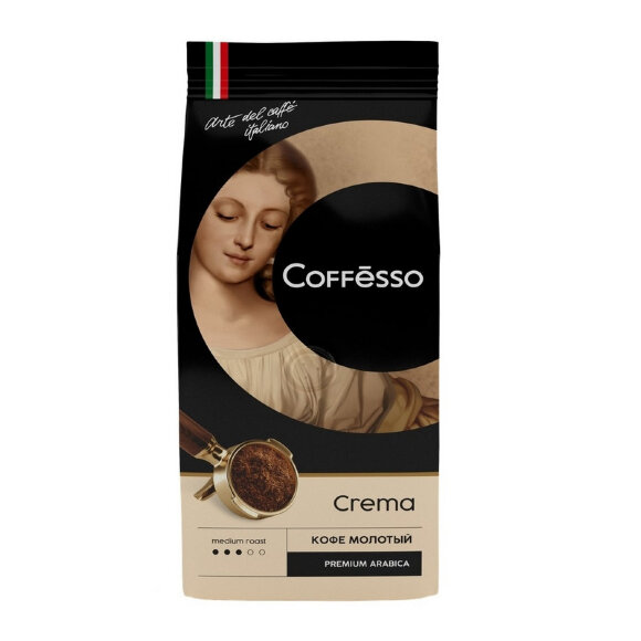 Кофе Coffesso Crema молотый, 250г 15184 Кофе Coffesso Crema молотый, 250г 15184
