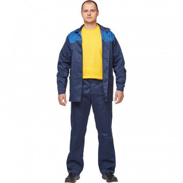 Спец.одежда летняя Костюм муж. л16-КБР син/вас (р.52-54) 170-176