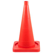 Конус сигнальный без полос квадратное основание 520 мм