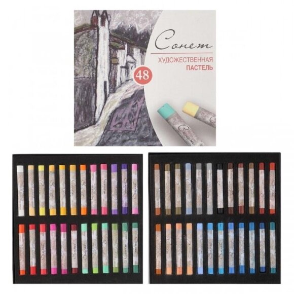 Набор художественной пастели Сонет, 48 цветов, 7141242 Набор художественной пастели Сонет, 48 цветов, 7141242