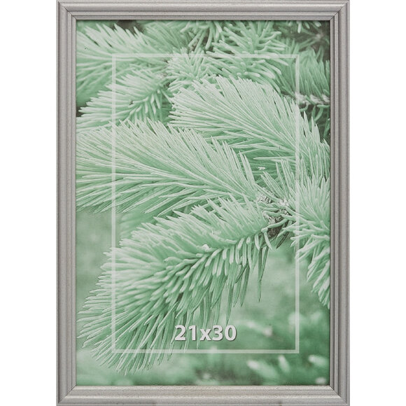 Рамка 21х30см деревянная, профиль №1, цвет ?серебро? Рамка 21х30см деревянная, профиль №1, цвет ?серебро?