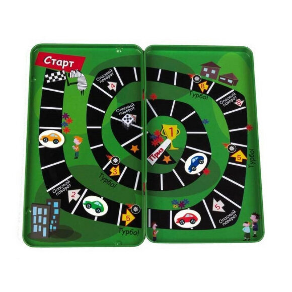 Настольная игра Гонки, магнитная арт.742