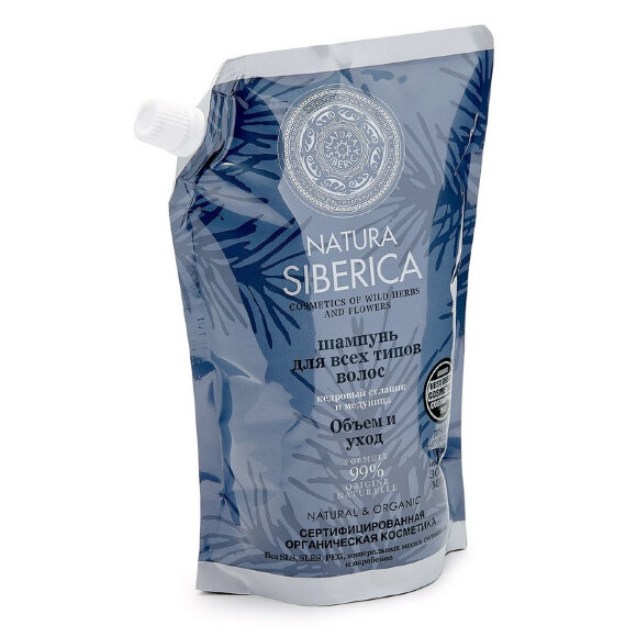 Шампунь д/всех типов волос Natura Siberica Объем и уход, 500мл 4424 Шампунь д/всех типов волос Natura Siberica Объем и уход, 500мл 4424