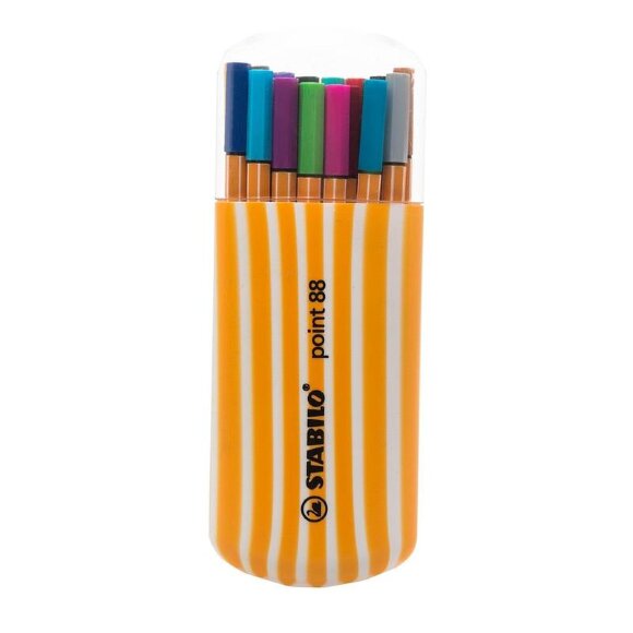 Линер STABILO Point 8820-02 0,4мм набор 20шт/пенал Германия