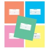 Тетрадь школьная А5,18л,линия Однотонная, 5цветов ТШ18К605