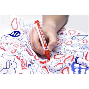 Маркер по ткани EDDING E-4500/5s 2-3мм набор 5цв.