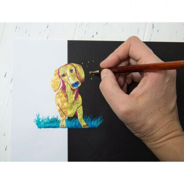 Ручка гелевая Pentel Hibrid Dual Metallic 0,55мм хамелеонрозовый+розовый