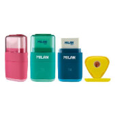 Ластик-точилка Milan TRI, пластик, цвет в ассорт. 4700116