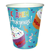 Набор стаканов бумажных Капкейки 200мл 6шт/уп 6072926