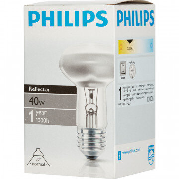 Электрическая лампа Philips рефлект. R63 40W E27 30D (30)