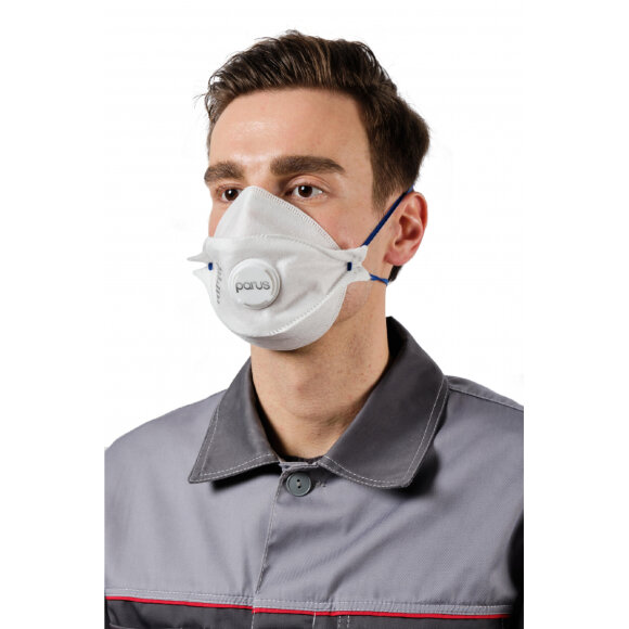 Респиратор PARUS 3CK с клапаном FFP3 NRD защита от аэроз до 50 ПДК