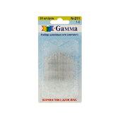 Набор игл для шитья ручных Gamma 20 шт, N-211