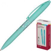 Ручка шариковая Attache Romance маслян, Soft touch, зелен корп, син. стерж Ручка шариковая Attache Romance маслян, Soft touch, зелен корп, син. стерж