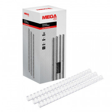 Пружины для переплета пластиковые Promega office 16мм прозр. 100шт/уп.