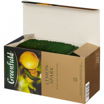 Чай Greenfield Lemon Spark черный фольгир.25пак/уп 0711-10