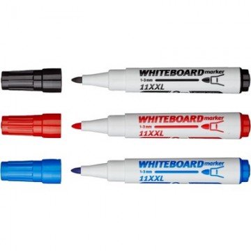 Набор маркеров Для досок ICO 3шт./уп. 1-3 мм + губка для досок