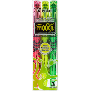 Маркер выделитель текста PILOT FRIXION Light набор 3 цв. 1-3мм.