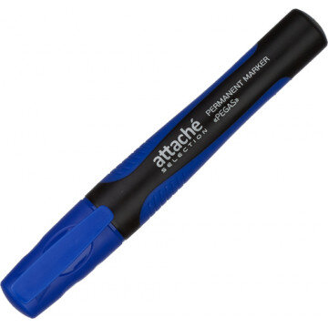 Маркер перманентный Attache Selection Pegas синий, 2-5мм