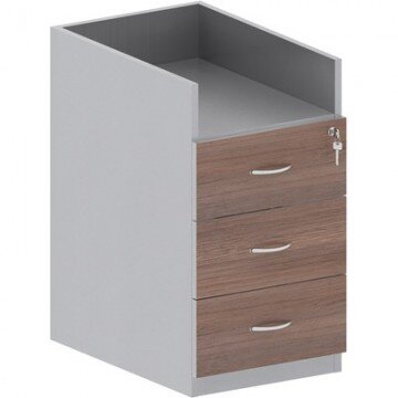 Мебель Easy St Тумба приставная 904010 т.дуб/сер. (570) 3 ящ.