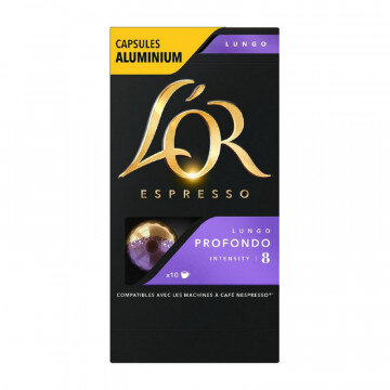 Капсулы для кофемашин L?OR Espresso Lungo Profondo, 10шт/уп