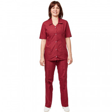 Костюм для горничных и уборщиц женский у12-КБР бордо (р.52-54)р.170-176 Костюм для горничных и уборщиц женский у12-КБР бордо (р.52-54)р.170-176