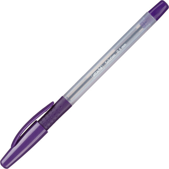 Ручка шариковая Attache Solution неавт..корпус матовый ассорти. синяя Ручка шариковая Attache Solution неавт..корпус матовый ассорти. синяя