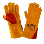 Краги спилковые Гренадер пятипалые желтые