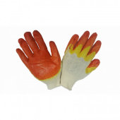 Перчатки защитные трикотажные двойная латексная заливка 13 класс 200пар/уп