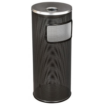 Корзина для бумаг с пепельницей 250Н перфор. черная Корзина для бумаг с пепельницей 250Н перфор. черная