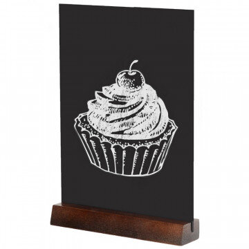 Табличка меловая настольная Attache А5 вертик двуст-я на дерев. Подставке Табличка меловая настольная Attache А5 вертик двуст-я на дерев. Подставке