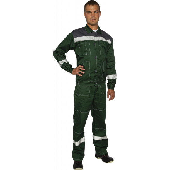 Спец.одежда летняя Костюм муж. л20-КПК зелен/сер (р.52-54) 158-164