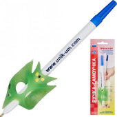 Ручка шариковая самоучка-тренажер для обучения правшей, от 3лет, АВ-4783 Ручка шариковая самоучка-тренажер для обучения правшей, от 3лет, АВ-4783