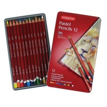 Набор карандашей пастельных Derwent Pastel 12шт мет короб 32991